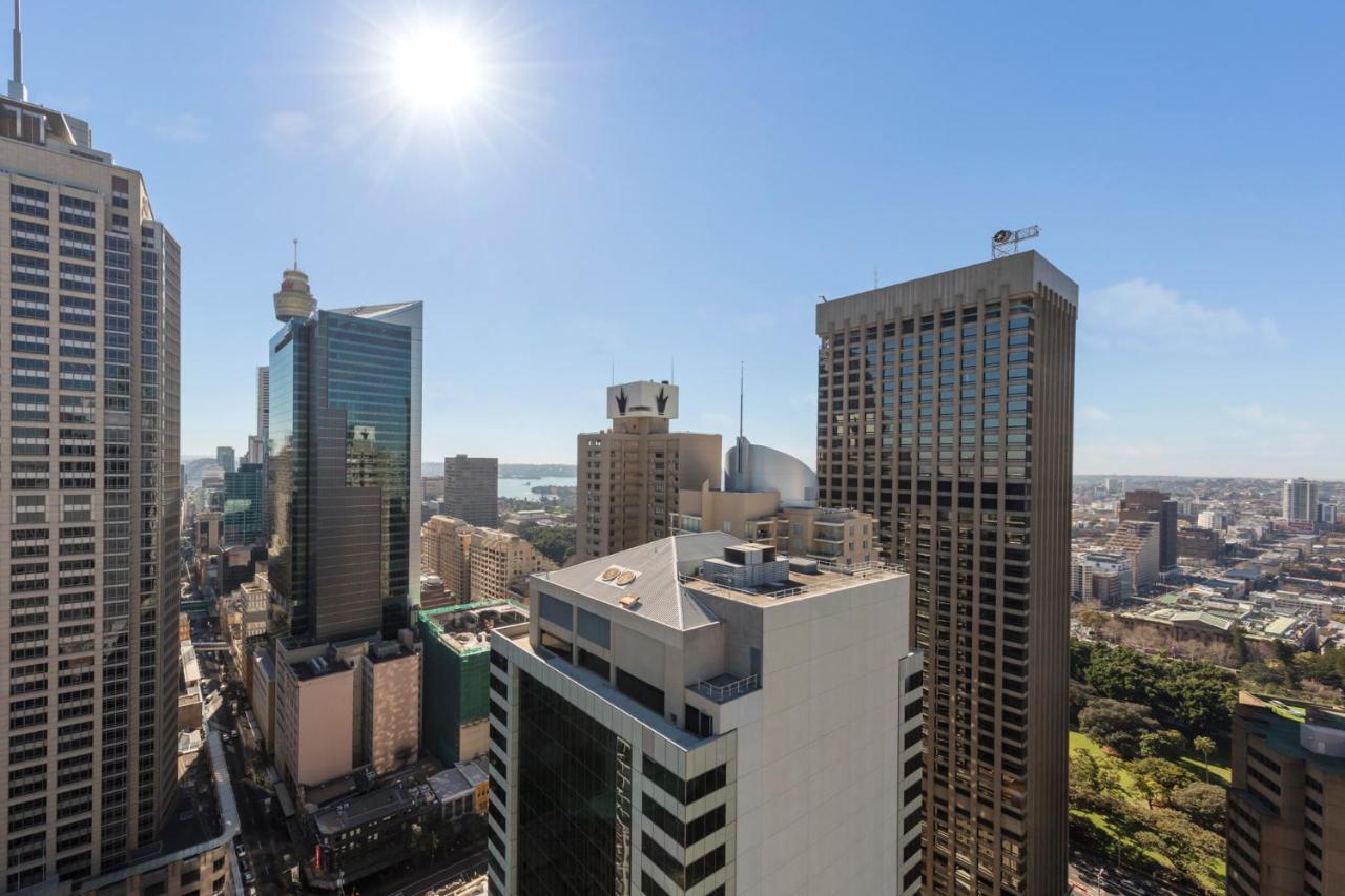 Meriton Suites Pitt Street, Сідней Екстер'єр фото View from the 33rd floor of the Perth Hilton
